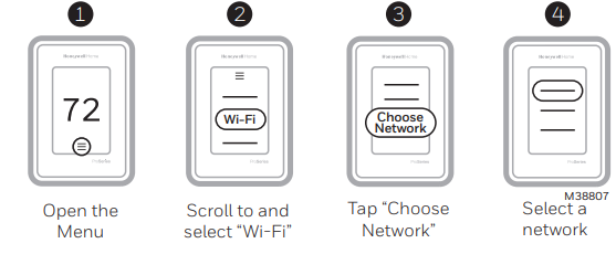 Connect the Thermostat to Wi-Fi