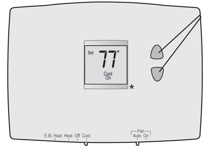 Honeywell PRO 1000 Series System mode Selection