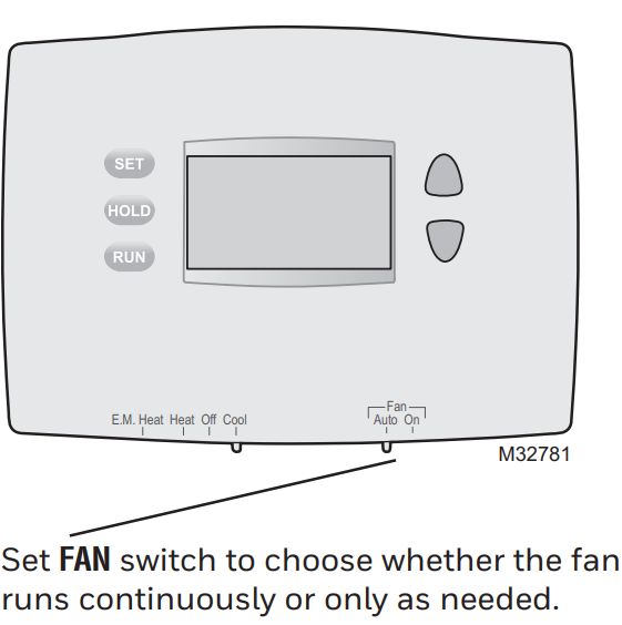Honeywell PRO 2000 Series Fan Operation Settings (3)