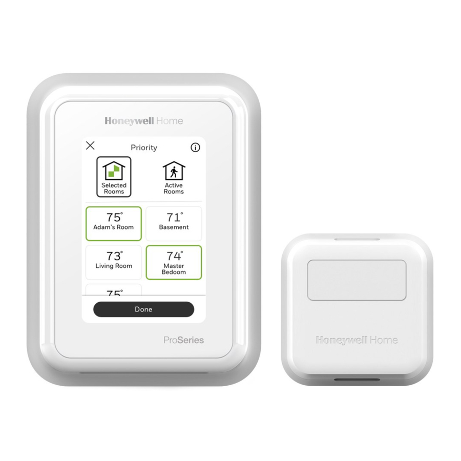 Honeywell T10 Pro Smart Thermostat Getting Started Guide