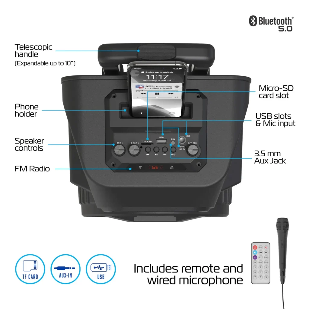 TZUMI MegaBass LED Speaker Product Overview and Controls