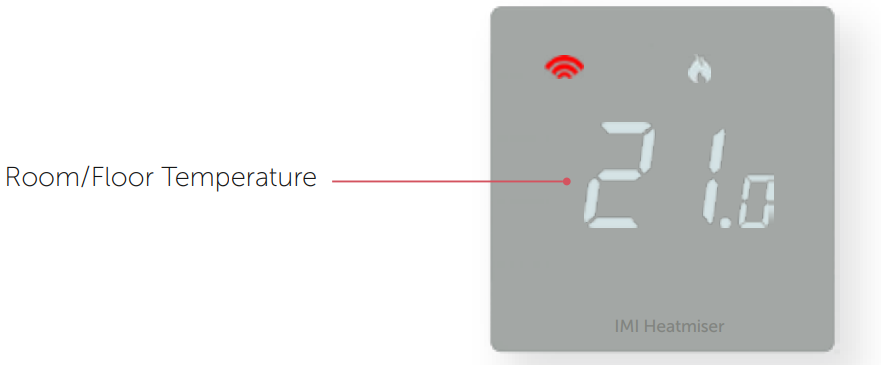 Heatmiser neoStat PRO Smart Thermostat Temperature Display