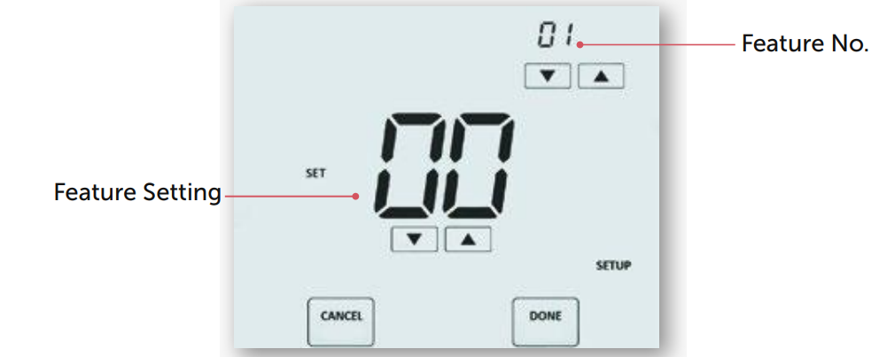 Heatmiser neoStat Touch-e Carbon Thermostat Adjusting Optional Settings