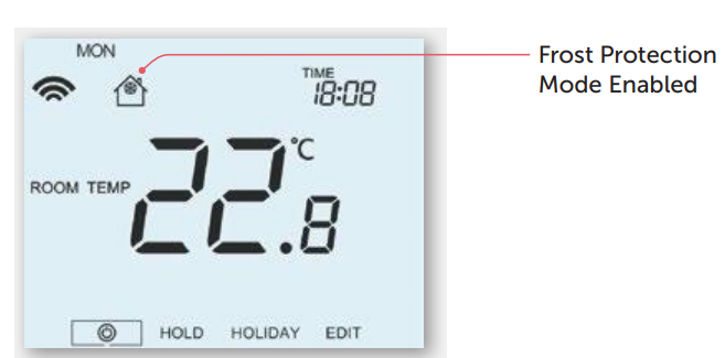 Heatmiser neoStat V3 Smart Thermostat Frost Mode