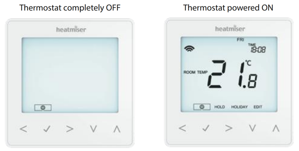 Heatmiser neoStat-e V3 Heating Smart Power On off