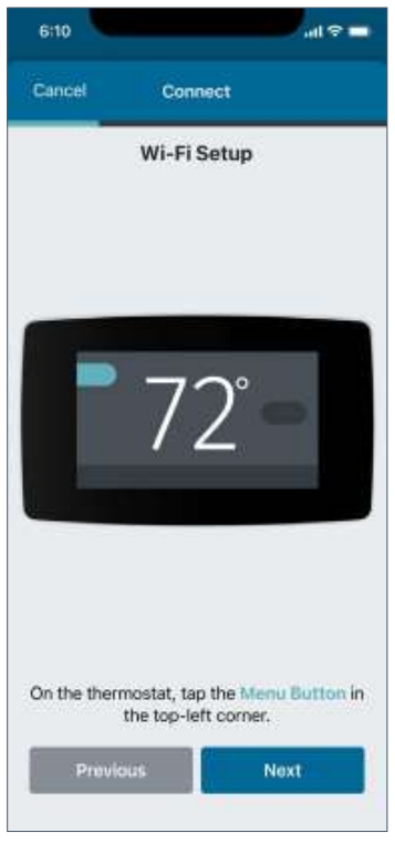 Sensi Touch Smart Reconecting to Wi fi
